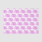 Hot Pink HAPPY BIRTHDAY Custom Party Tissuepapier (Voorkant)