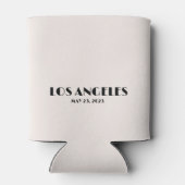 Hot Pink Hearts Bachelorette Blikjeskoeler (Achterkant)