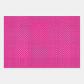 Hot Pink Hearts en Polka Dots Inpakpapier Vel (Voorkant 2)
