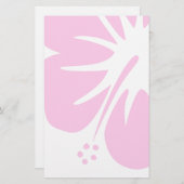 Hot Pink Hibiscus Briefpapier (Voorkant / Achterkant)