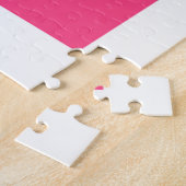 Hot Pink Hibiscus Legpuzzel (Zijkant)