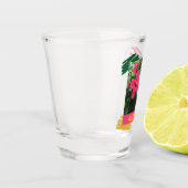 Hot Pink Hibiscus Shot Glas (Links)
