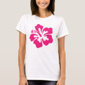 Hot Pink Hibiscus T-shirt (Voorkant)