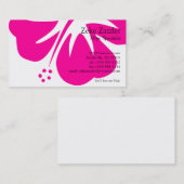 Hot Pink Hibiscus Visitekaartje (Voorkant / Achterkant)