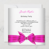 'Hot Pink High Hiel Shoe Birthday' Kaart (Achterkant)