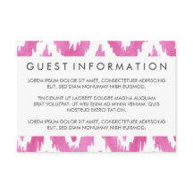 Hot Pink Ikat Gasteninformatie