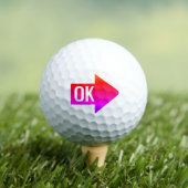 Hot Pink Impact Arrow Golfballen (Insitu Shirt)