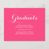 Hot Pink Klasse van 2025 Photo Collage Afstuderen (Achterkant)