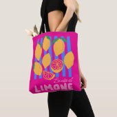 Hot Pink La Vita al Limone Market Tas (Dichtbij)