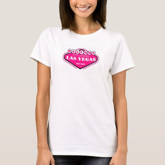HOT PINK Las Vegas Sign Dames Top (Voorkant)