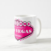 HOT PINK Las Vegas Sign Mok (Voorkant rechts)
