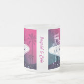 Hot Pink Las Vegas Wedding Keepslag Matglas Koffiemok (Center)