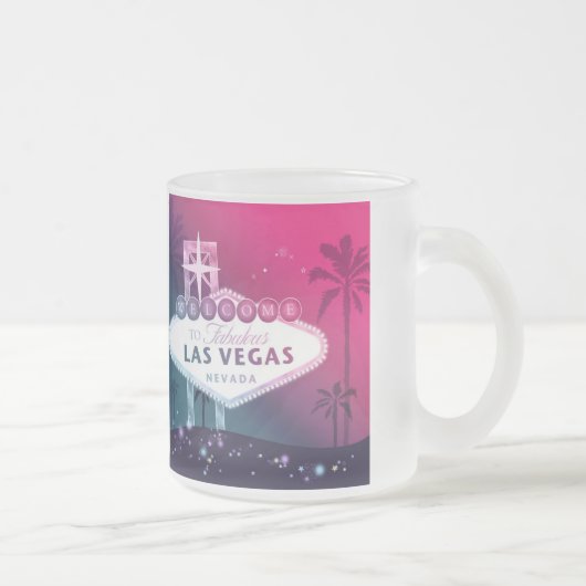 Hot Pink Las Vegas Wedding Keepslag Matglas Koffiemok (Rechts)