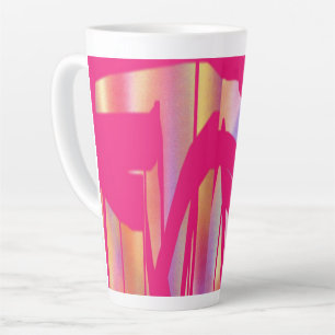 Hot Pink latte mok