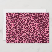 Hot Pink Leopard Bachelorette Party Uitnodiging (Achterkant)