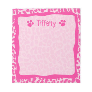 Hot Pink Leopard Cheetah  Blocnote