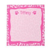 Hot Pink Leopard Cheetah  Notitieblok (Voorkant)