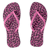 Hot Pink Leopard Girly Teenslippers (Voetbed)