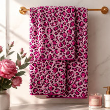 Hot Pink Leopard Print Blush  Glam Animal Print