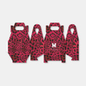 Hot Pink Leopard Print Faux Bedankdoosjes (Uitgevouwen)