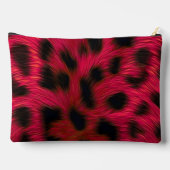 Hot Pink Leopard Print Faux Etui (Achterkant)