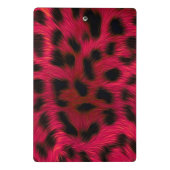 Hot Pink Leopard Print Faux Mini Klembord (Achterkant)