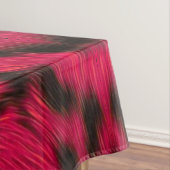 Hot Pink Leopard Print Faux Tafelkleed (Voorbeeld)