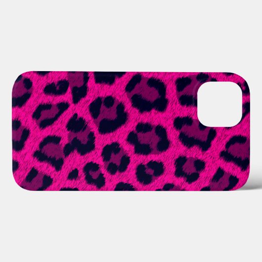 Hot Pink Leopard Print iPad Mini Case (Achterkant (horizontaal))