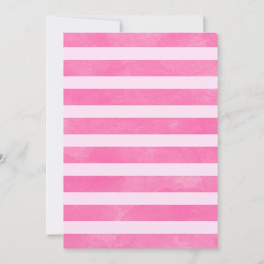 Hot Pink Lets Flamingle Flamingo 1e verjaardag Kaart (Achterkant)