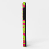 Hot Pink Limoen Zebra Mate ID™ iPhone 5 Hoesje (Achterkant/links)