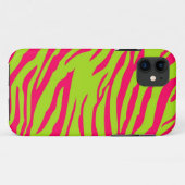 Hot Pink Limoen Zebra Mate ID™ iPhone 5 Hoesje (Achterkant (horizontaal))