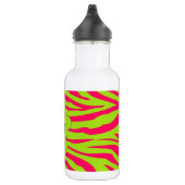 Hot Pink Limoen Zebra Print 32 oz. Waterfles (Rechts)