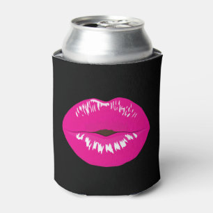 Hot Pink Lips Glamoureus Illustratie Blikjeskoeler