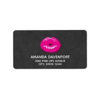 Hot Pink Lips Glamoureus Illustratie