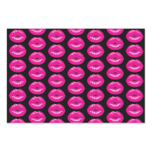 Hot Pink Lips Glamoureus Illustratie