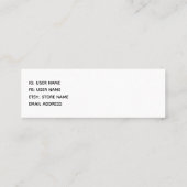 Hot Pink Lips Glamoureus Illustratie Mini Visitekaartje (Achterkant)