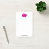 Hot Pink Lips Glamoureus Illustratie Post-it® Notes (Kantoor)