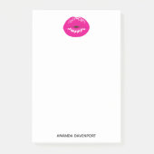 Hot Pink Lips Glamoureus Illustratie Post-it® Notes (Voorkant)
