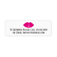 Hot Pink Lipstick Print Make-up Distributeur Reord