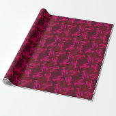Hot Pink Lobster Beach Party Cadeaupapier (Uitgerold)