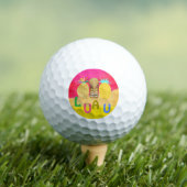 Hot Pink Luau Golfballen (Insitu Shirt)