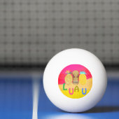 Hot Pink Luau Pingpongbal (Net)