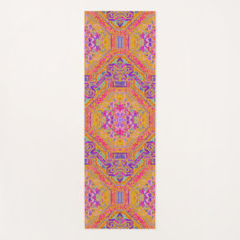 Hot Pink Magic Carpet / Sinaasappel Blue Plaid Yogamat