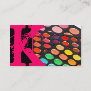 Hot Pink Make-up Artist Palette Visitekaartje