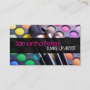 Hot Pink Make-up Artist Palette Visitekaartje