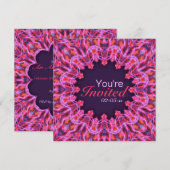Hot Pink Mandala Kaart (Voorkant / Achterkant)