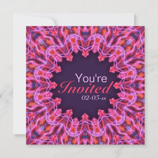 Hot Pink Mandala Kaart (Voorkant)