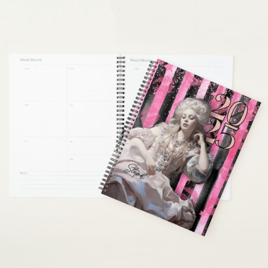  Hot Pink Marie Antoinette Geïnspireerd Planner (Display)