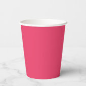 Hot Pink Marie Antoinette Monogram Papieren Bekers (Achterkant)