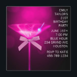 Hot Pink Martini Vrouwen Hot Pink 21ste verjaardag Kaart<br><div class="desc">Hot roze martini glas vrouw roze 21e verjaardag uitnodiging. Deze elegante hot pink martini party uitnodiging is gemakkelijk aangepast voor uw evenement door simpelweg te kiezen voor de "Customize it!" knop om te beginnen met het toevoegen van uw evenement details, lettertype stijl, lettergrootte en kleur, en de formulering. Let op...</div>